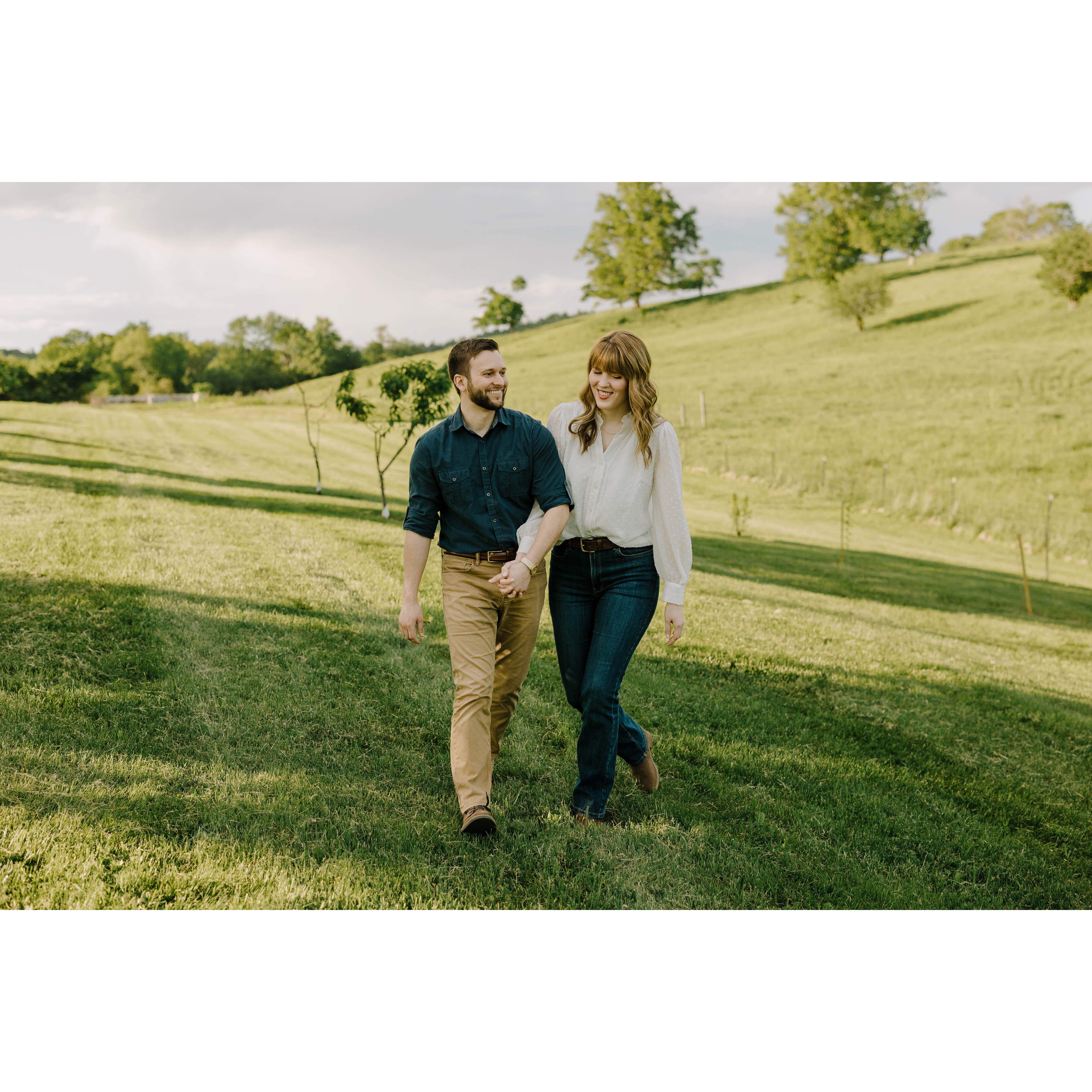 At Gibbet Hill in Groton for our engagement pictures. Photo Credit: Paul Keeffe