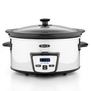 Bella - 13973 5 Qt. Programmable Polished Stainless Steel Slow Cooker