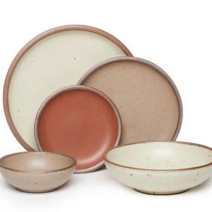 Shallow Dinner Set in Classic Warm