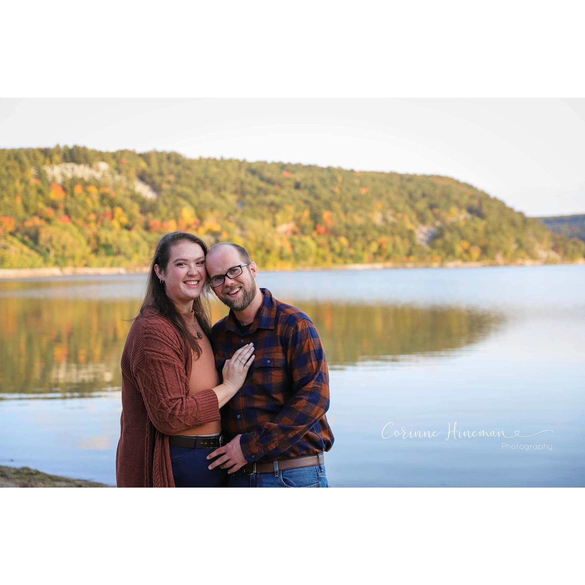 We had gotten family photos done this day. Little did I know he had bought a ring the week before this was taken!