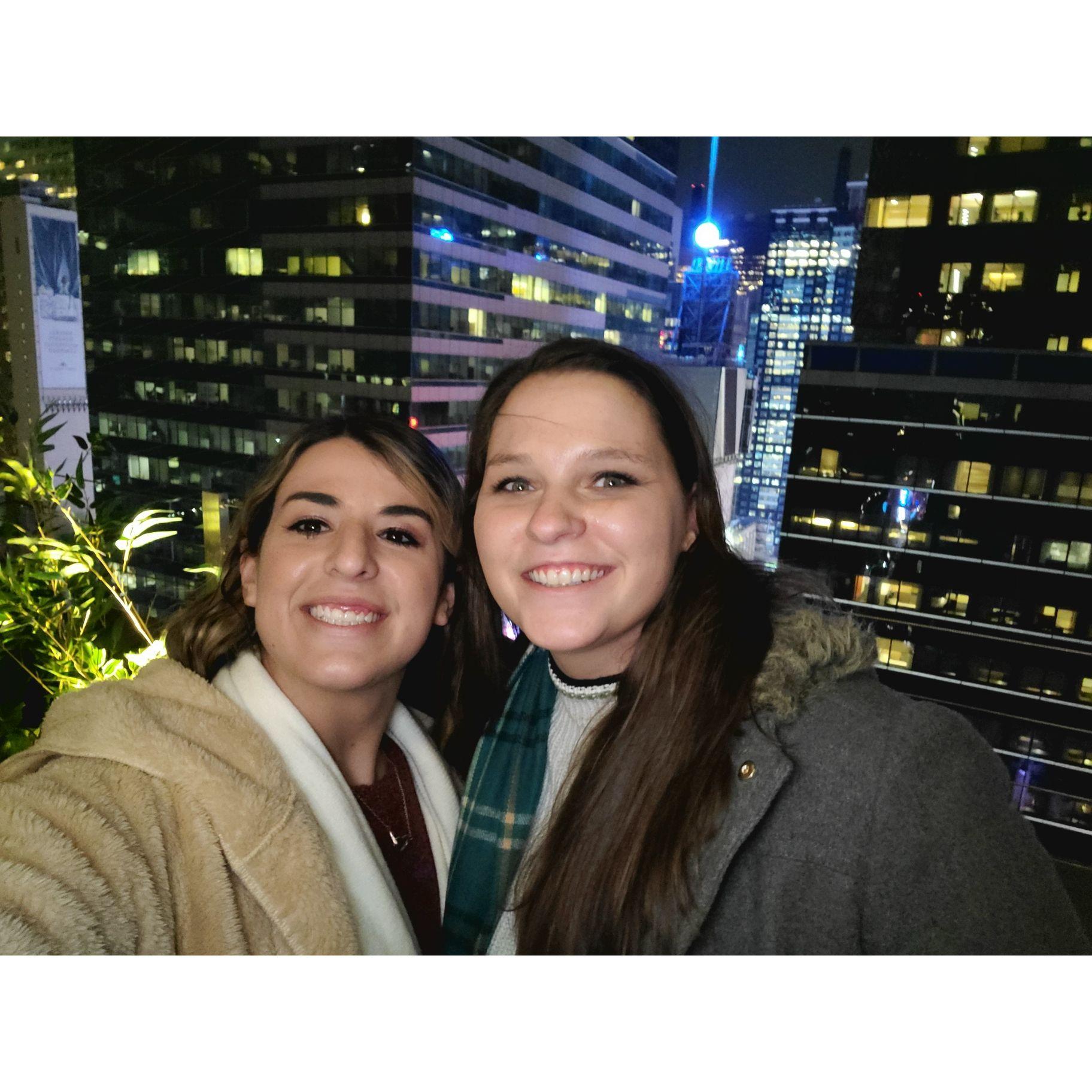 Rooftop view of the New Year's ball- November 2021