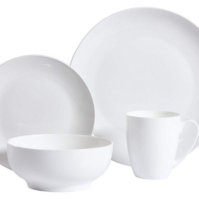 Gibson Home 92888.16RM Ogalla 16 Piece Dinnerware Set, White
