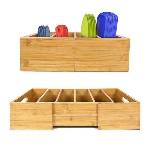 Lid Organizer for Cabinet, Food Storage Container Organizer, Container Lid Organizer for Pantry, Lid Organizer for Plastic Lids