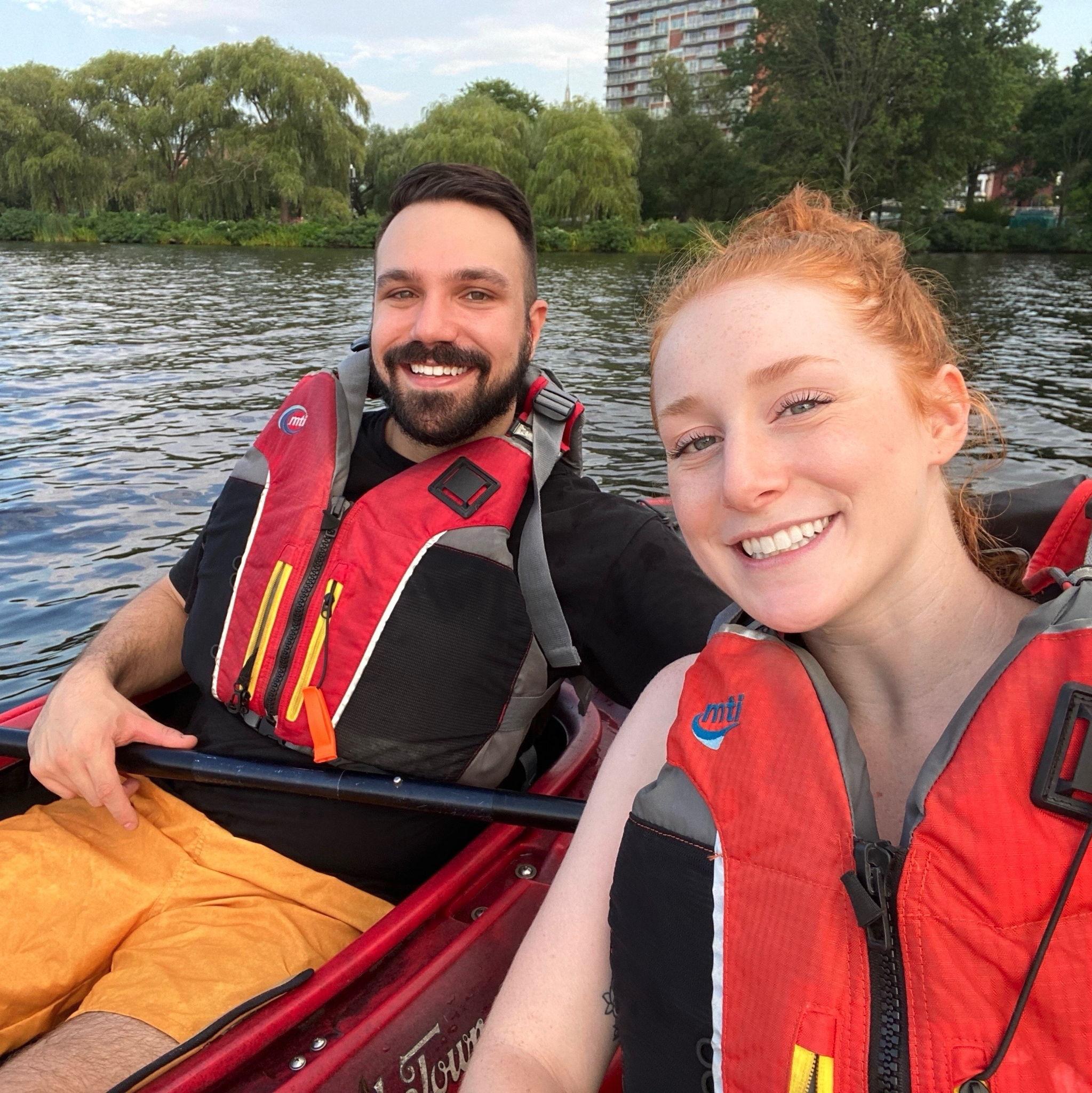 Kayaking around Boston