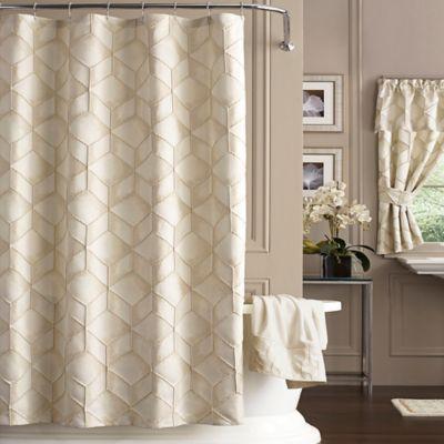 J. Queen New York 72-Inch x 72-Inch Horizons Shower Curtain in Ivory