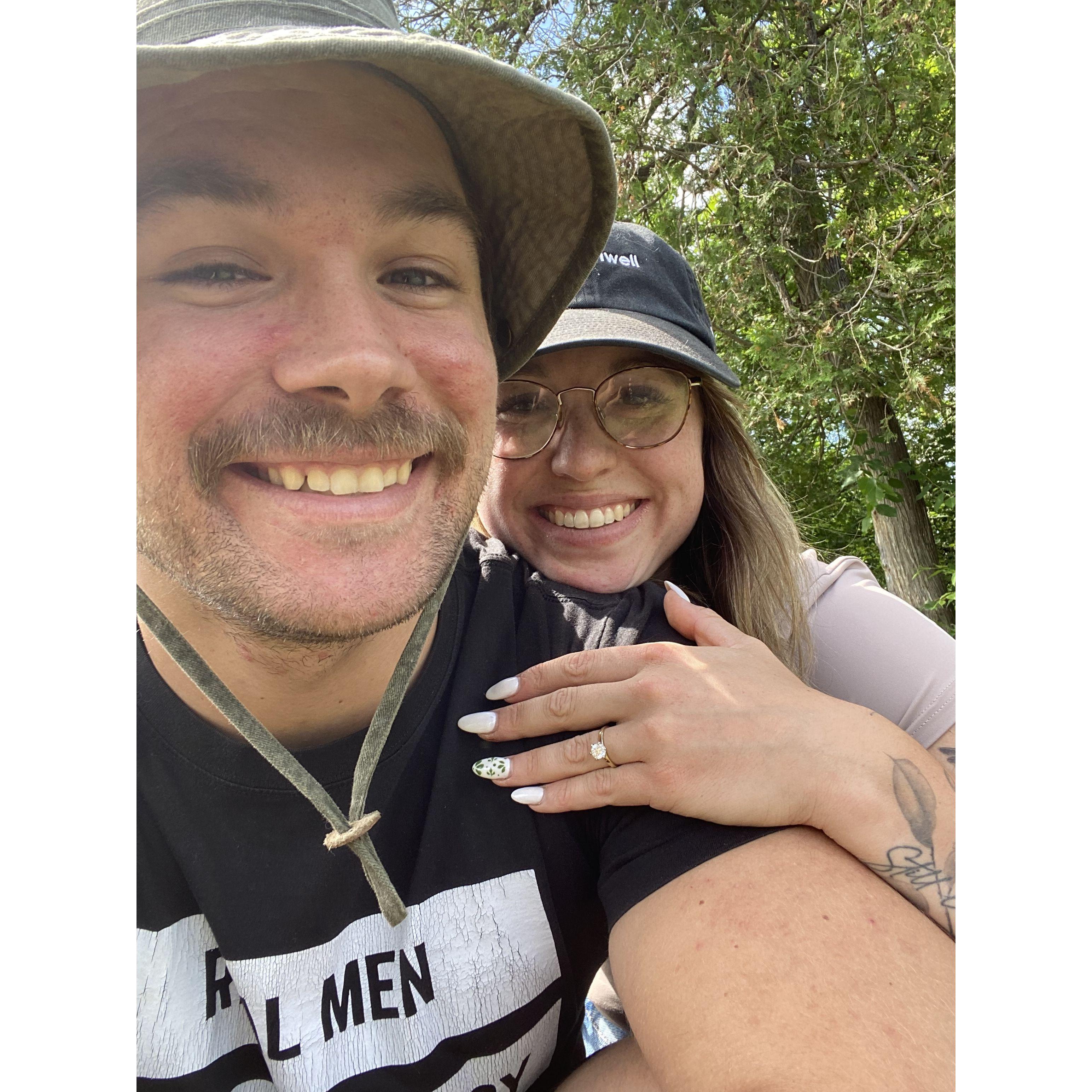 He popped the question!
