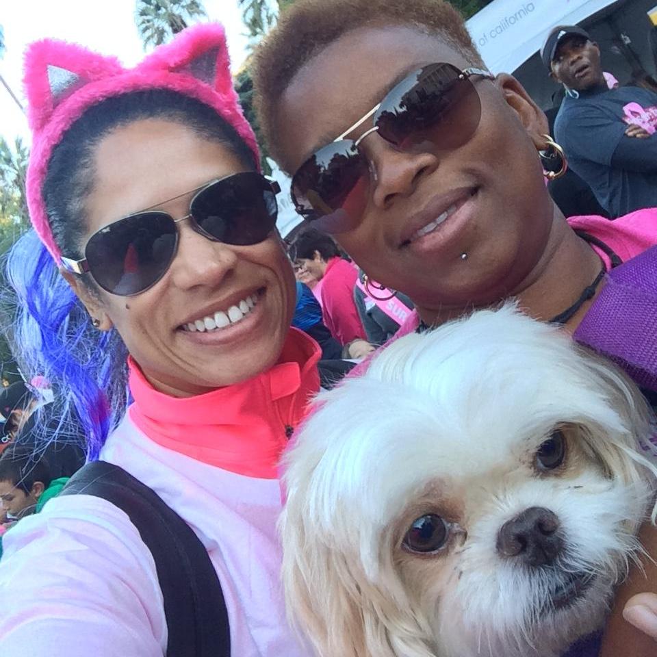 Our first Breast Cancer walk together.