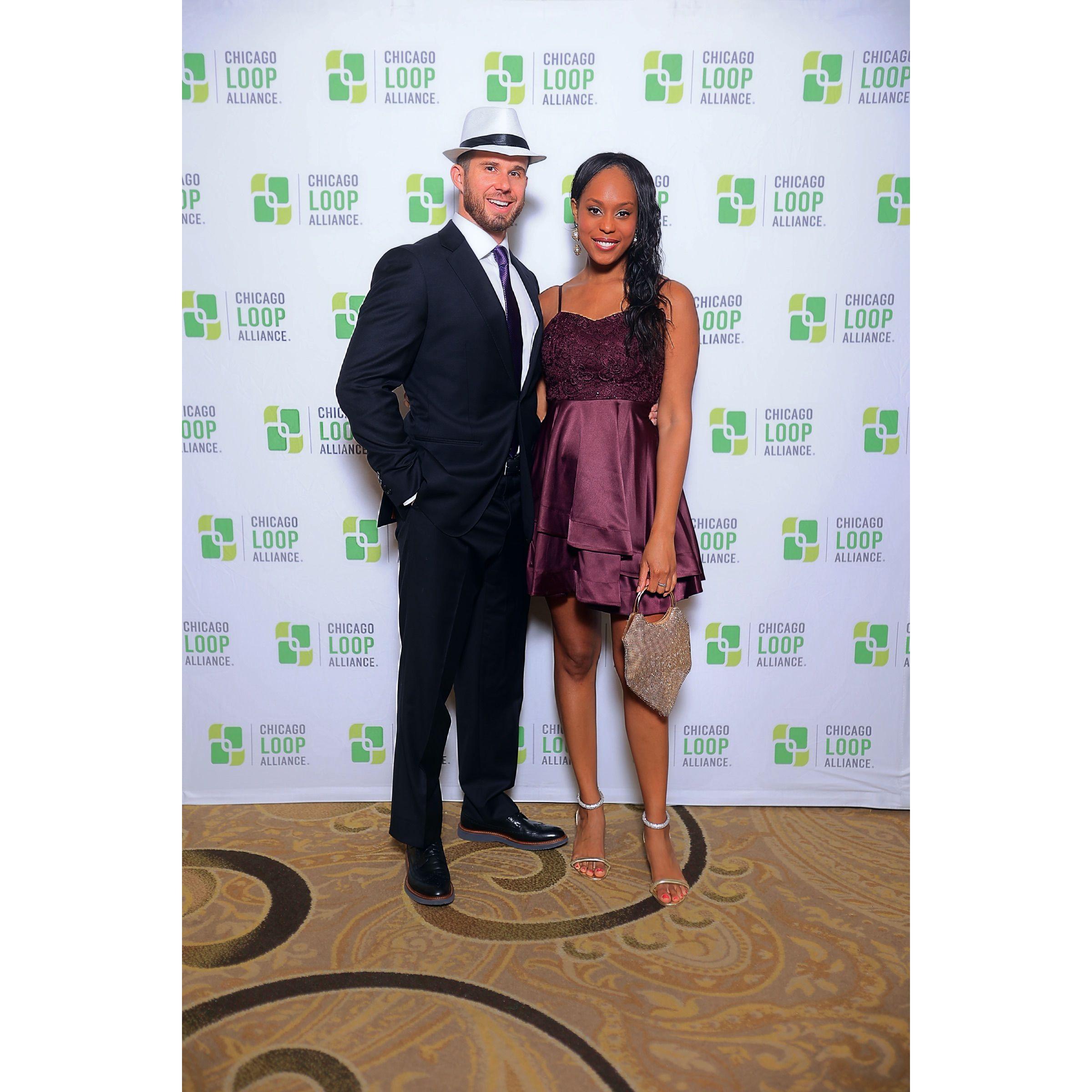At the Chicago Loop Alliance annual gala at Palmer House Hilton Hotel