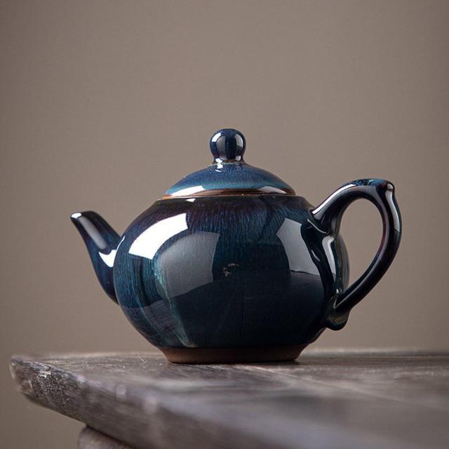 Embersceramic Blue Ceramic Teapot Rabbit...