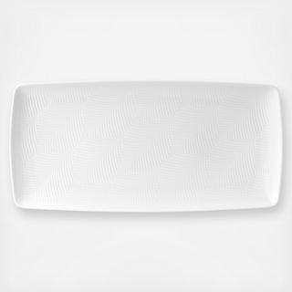 White Folia Rectangular Gift Tray