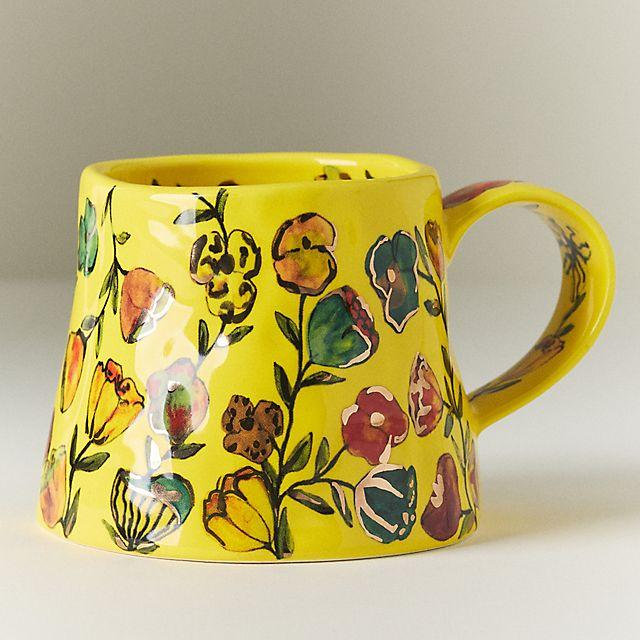 The Mud Fairy Blooming Hearts Stoneware Mug