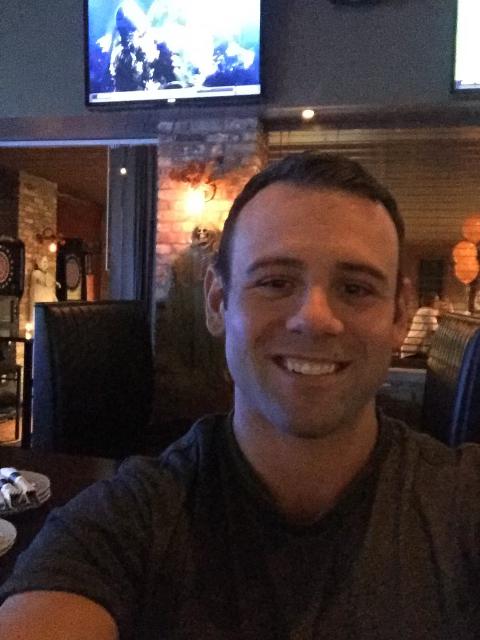 FIRST KISS. Joe decided to take a 'selfie' to remember the night.