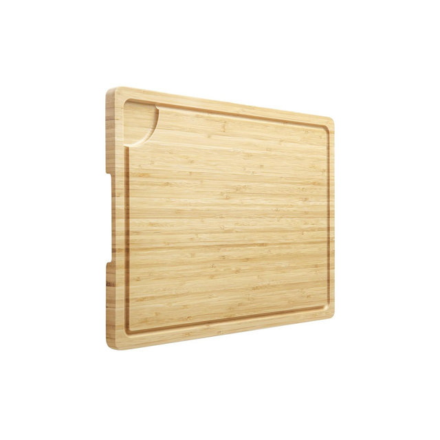 20" Large Cutting Board, Bamboo Wood Cutting Board for Kitchen with Handles and Juice Groove