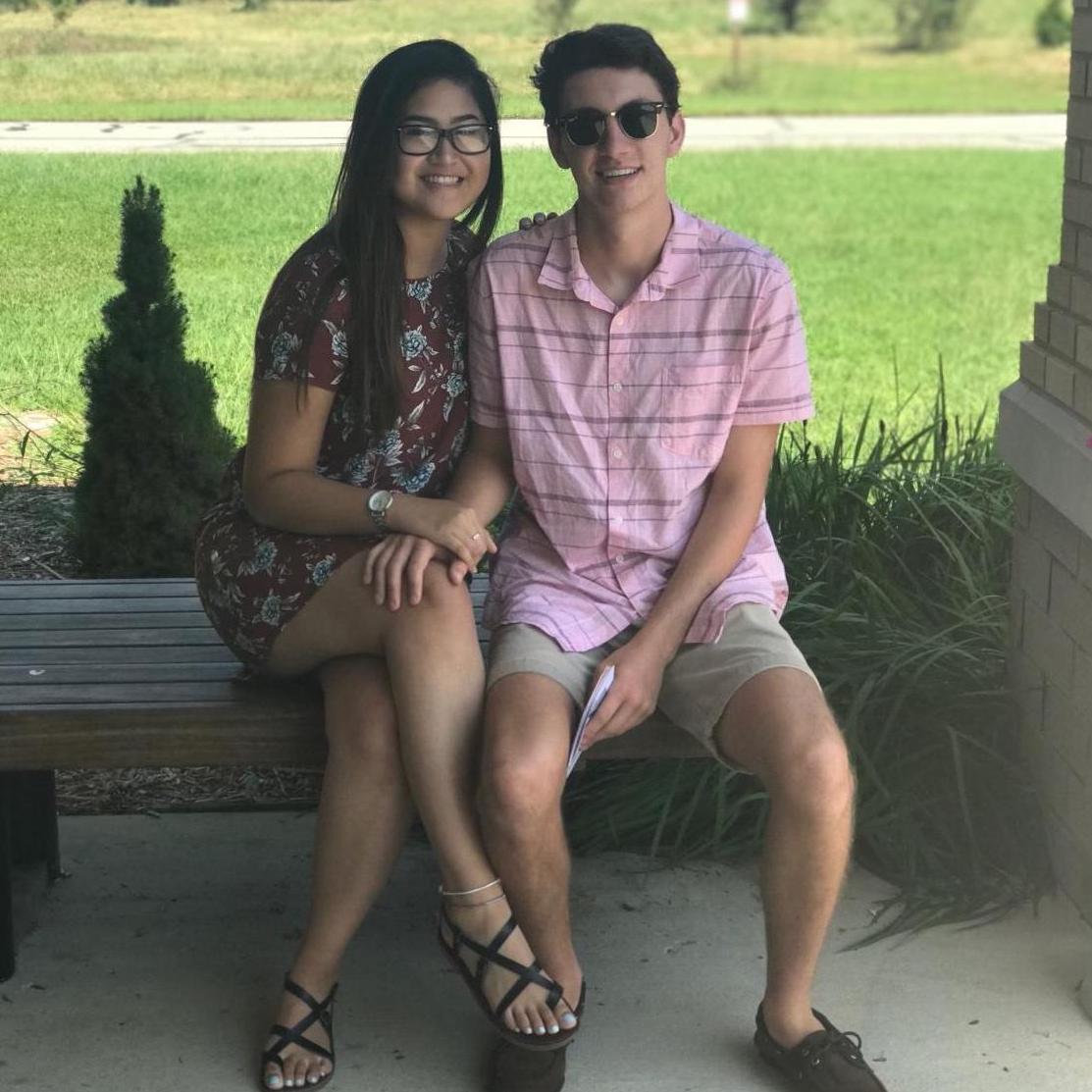 2017 - Our first time at church together!