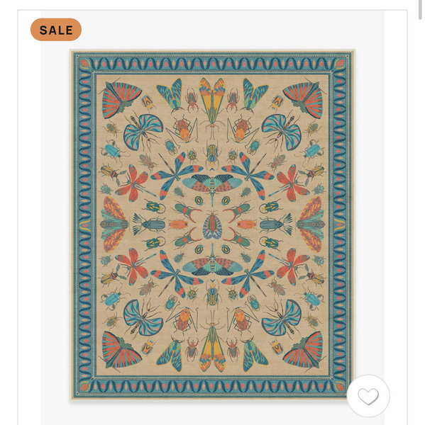 Flutterby Multicolor Rug by Iris Apfel | All-In-One Rug | 8’x10’ | Ruggable