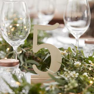 Beautiful Botanics Wooden Table Numbers, 1-12