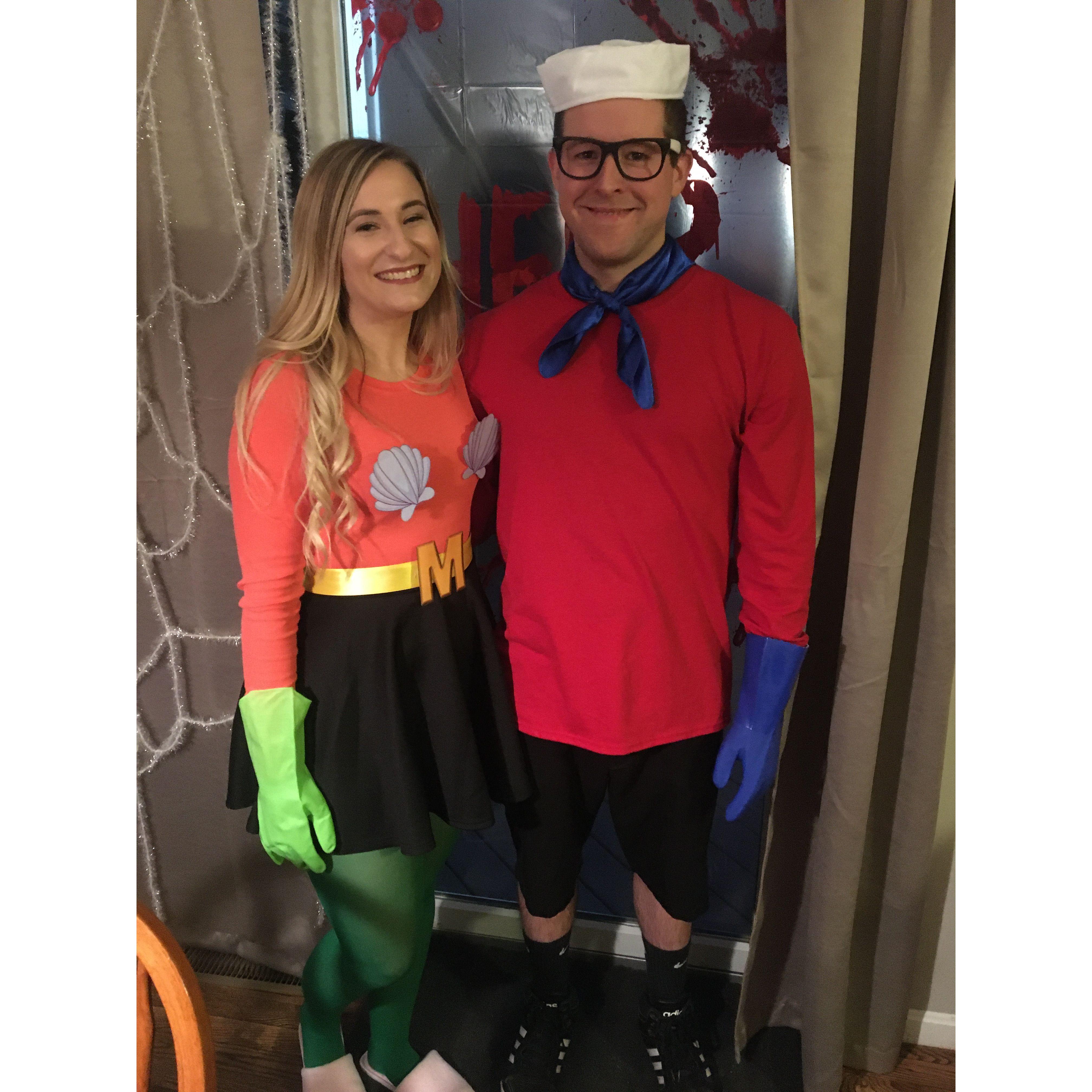 Mermaid women and barnical boy