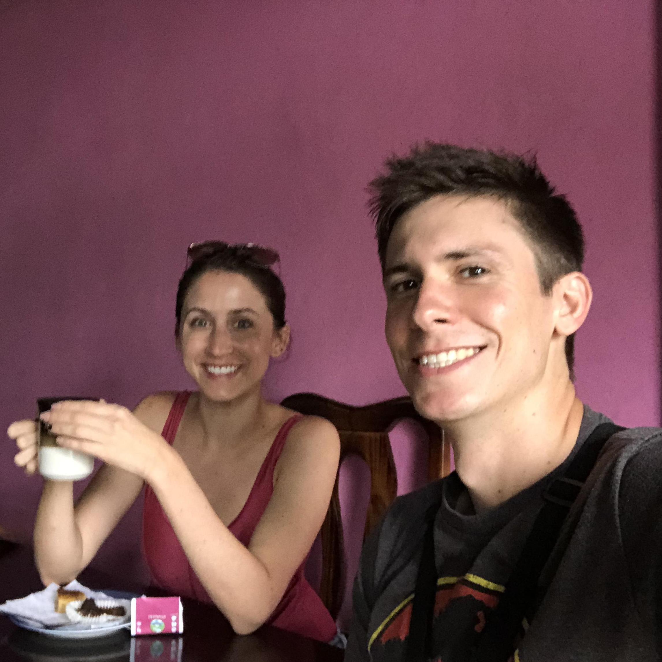 Coffee Shop in Costa Rica on our way to a volcano.