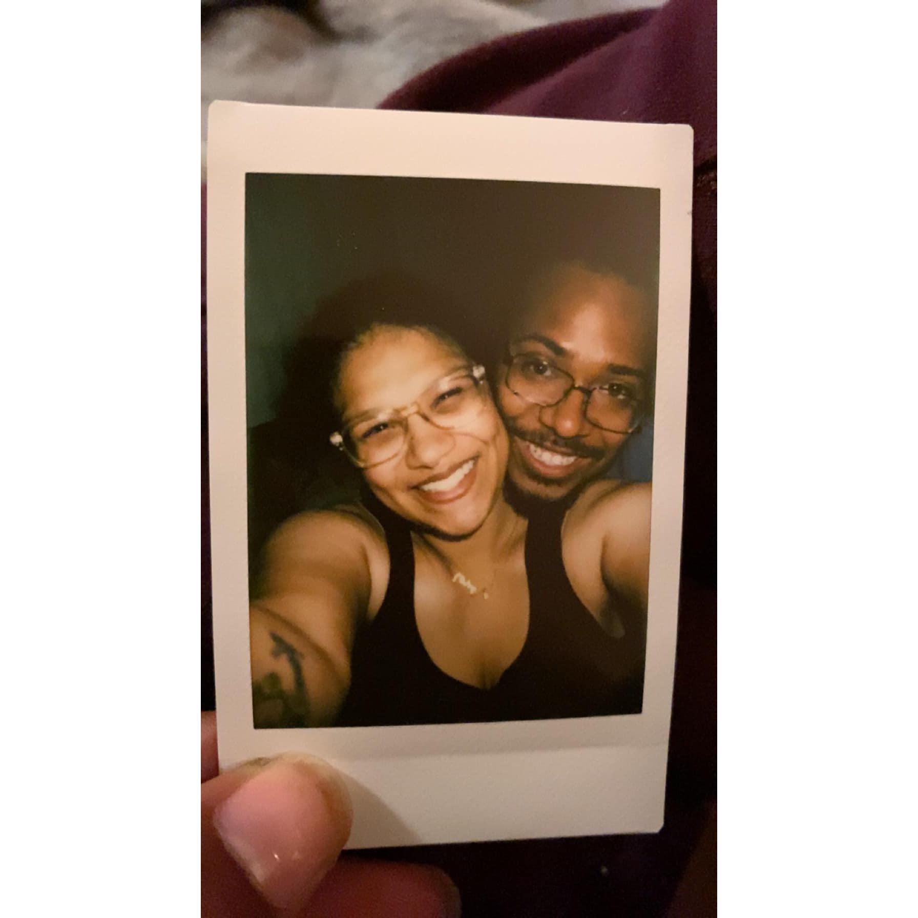 Our first photo together on my instaX.
