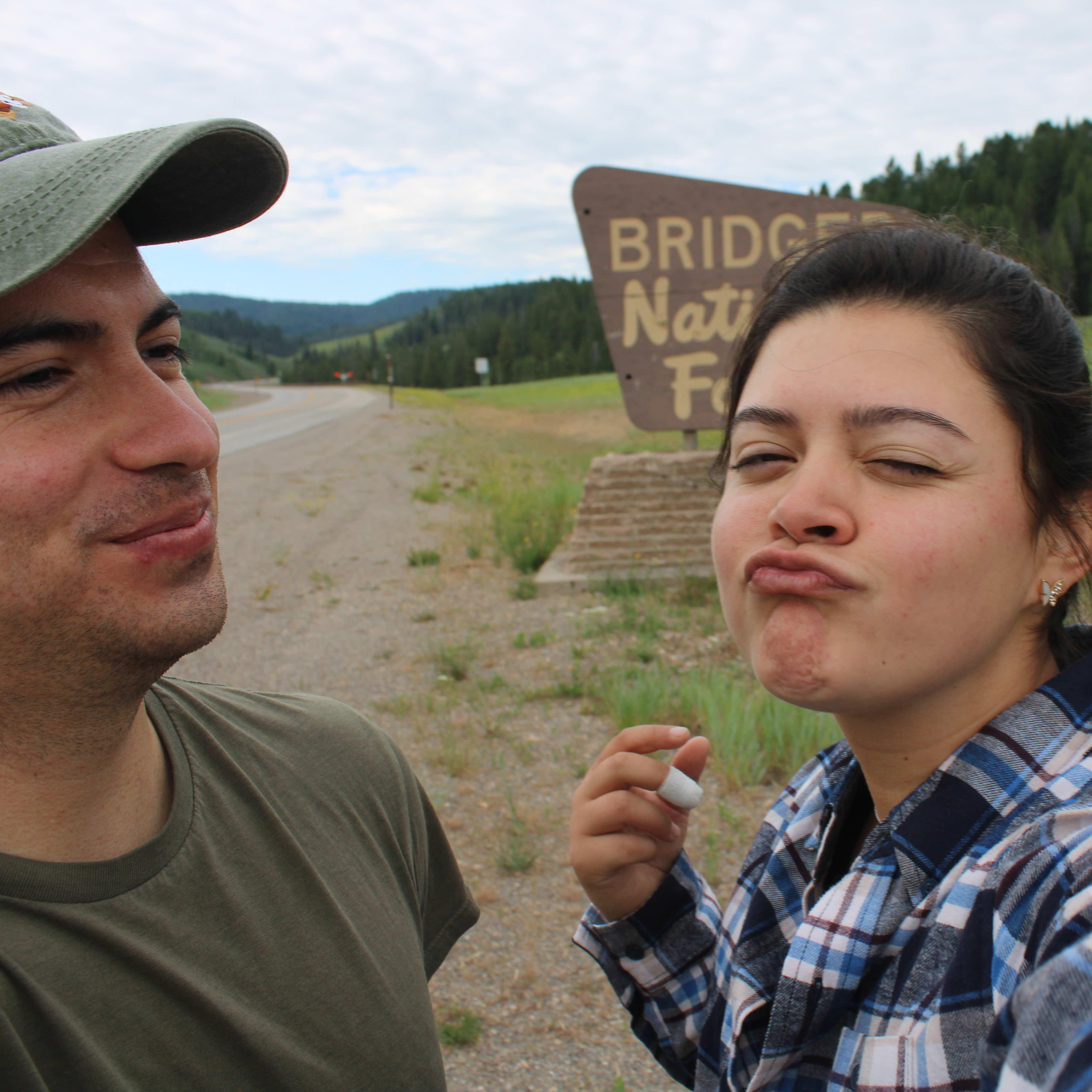 The start of goofy travel pictures together :)