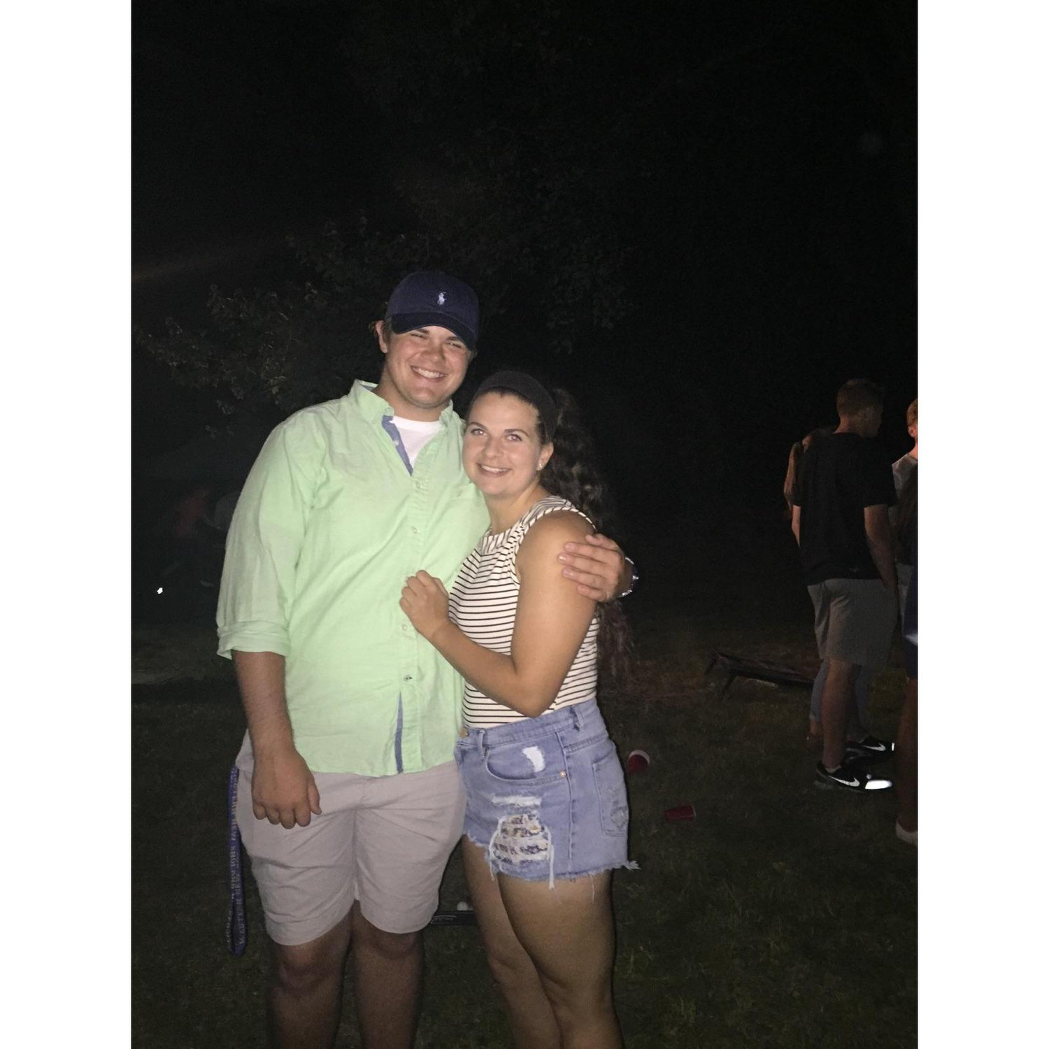 Highschool party, peep the hand placement I may have thought he was a cutie at this time