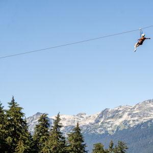 Zipline tour through Whistler and Blackcomb Mountains