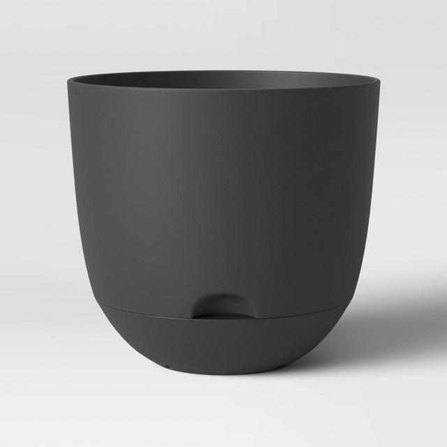 16" Self Watering Planter Gray - Room Essentials™