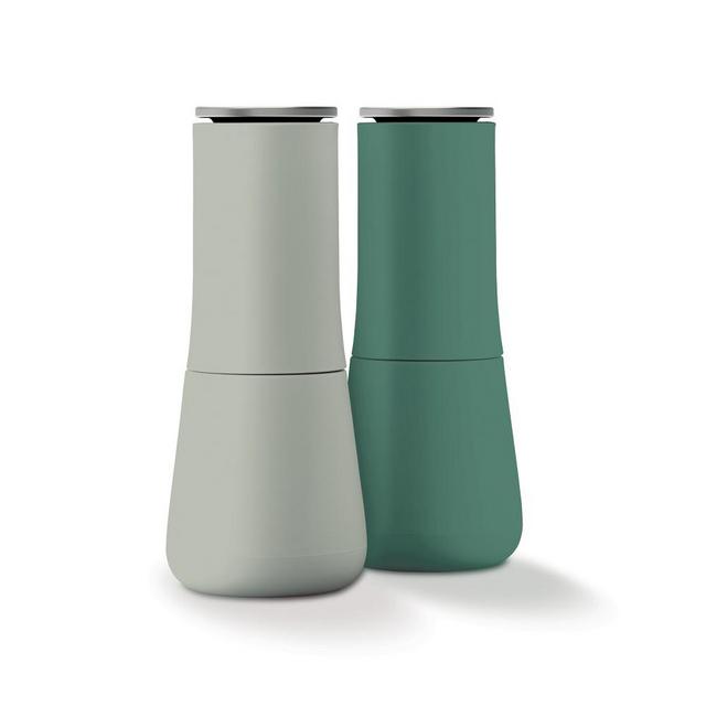 Joseph Joseph Milltop Salt & Pepper Set, Sage