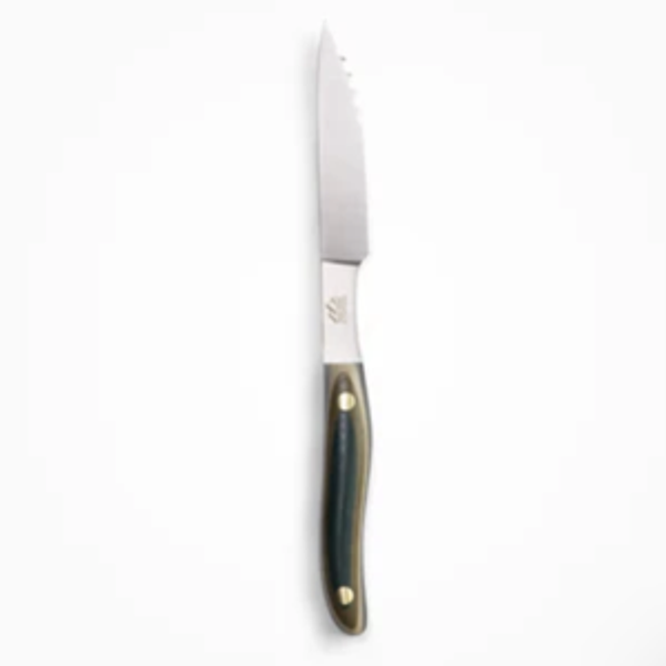 Steak Knife set in Lichen color way