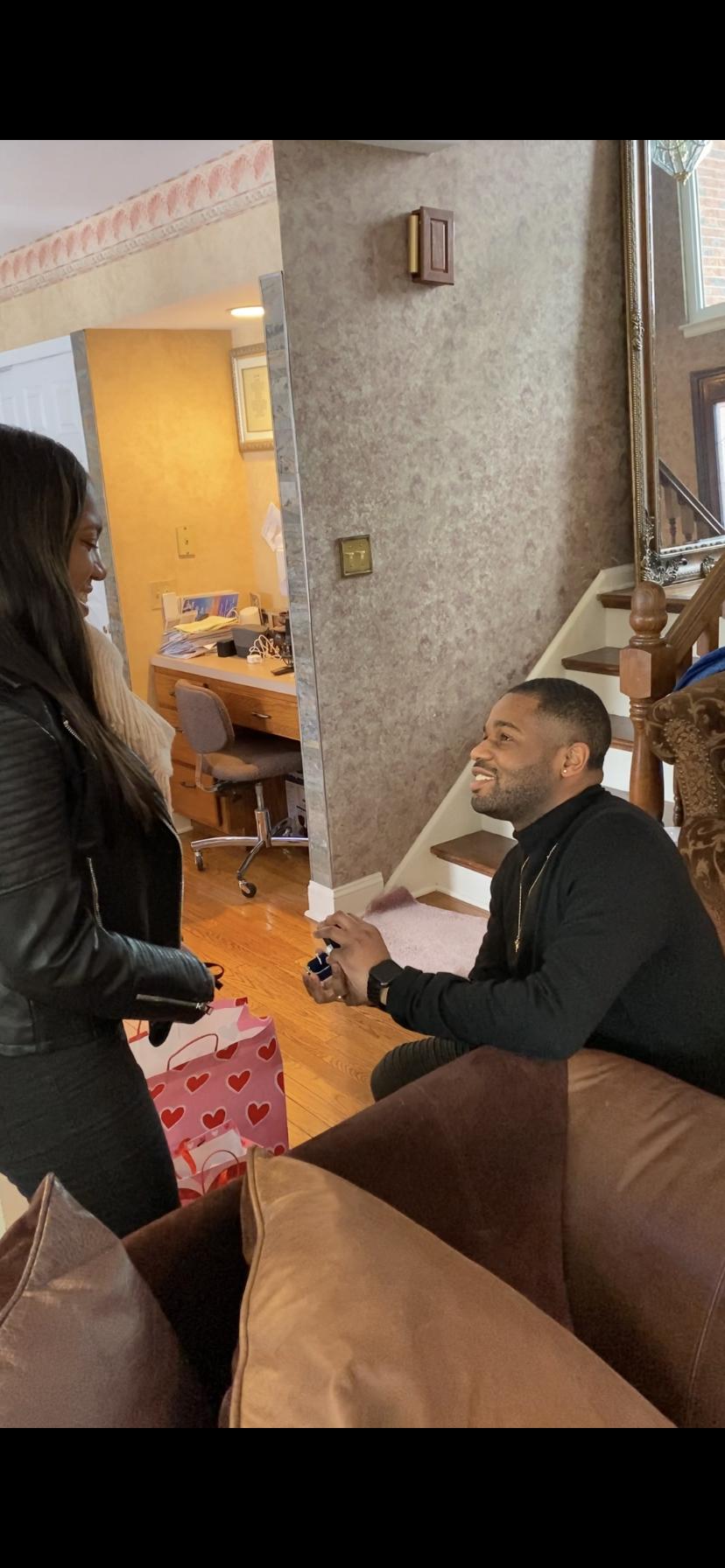 February 14, 2021. Jordan popped the big question.