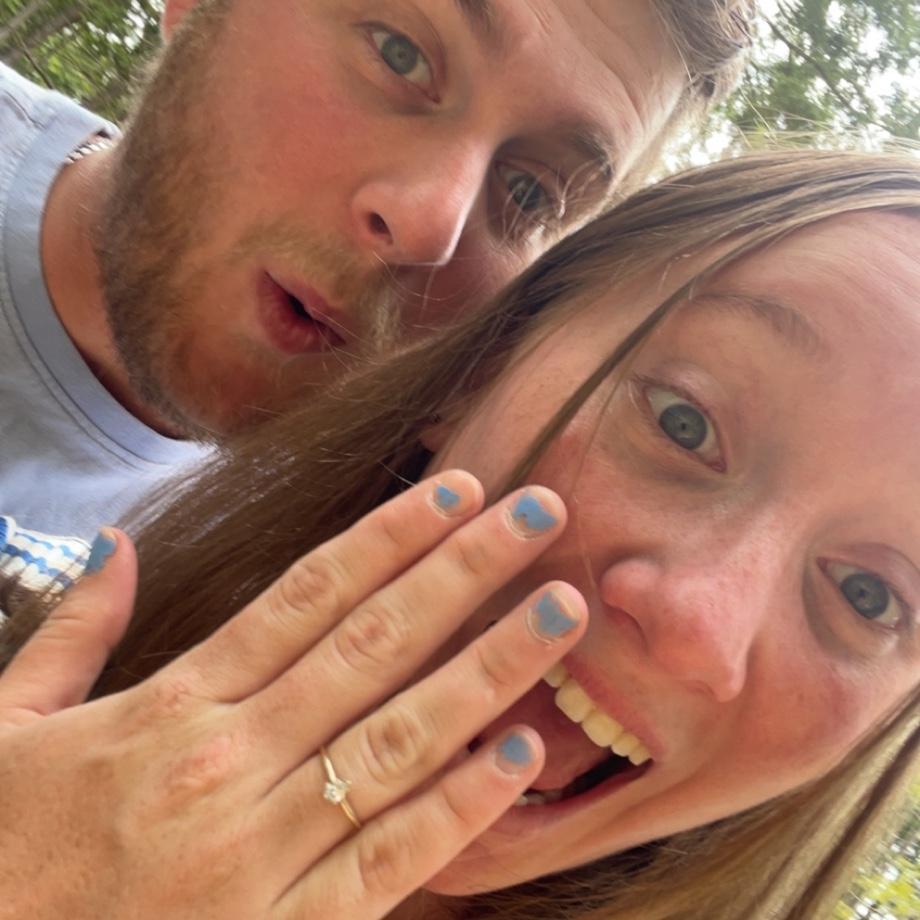 Mikayla still in shock she has a ring on her finger