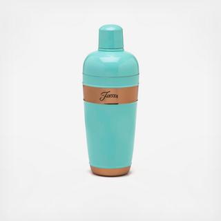 Cocktail Shaker with Copper Accents