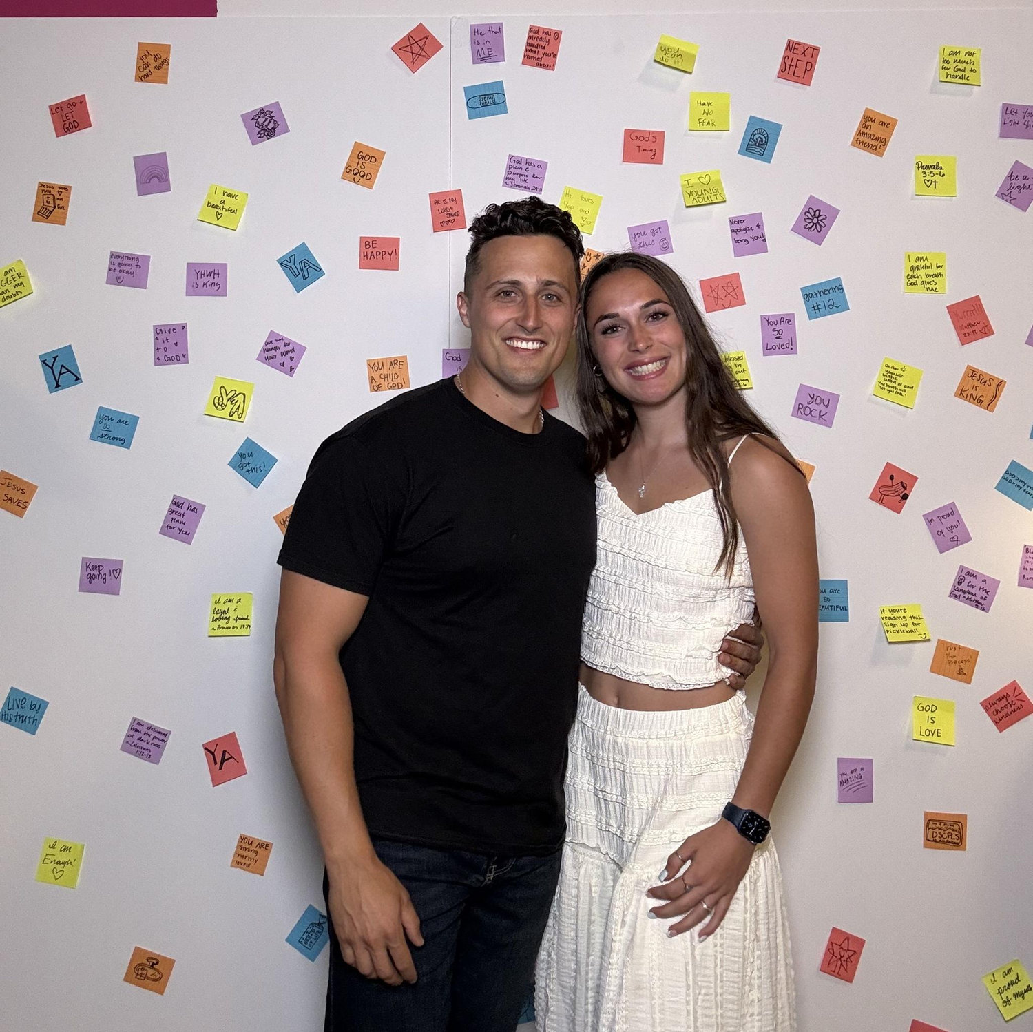 Our first picture as a couple