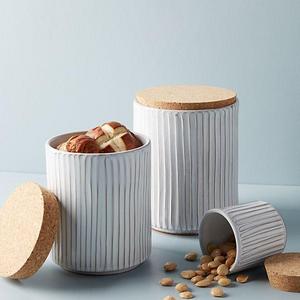 Glazed Terracotta Canister, Medium