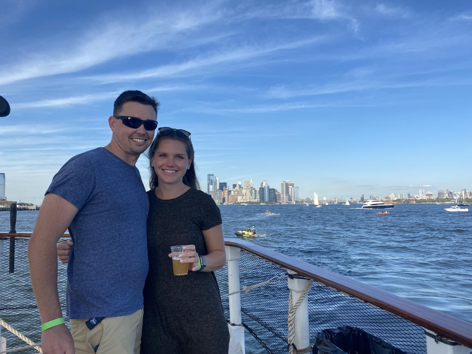 Rich’s 30th birthdays beer tasting Cruise on the Hudson