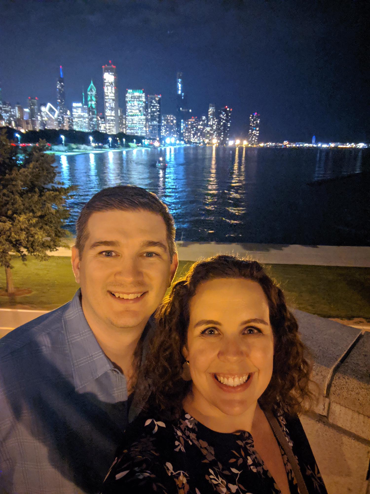 Birthday skyline selfie