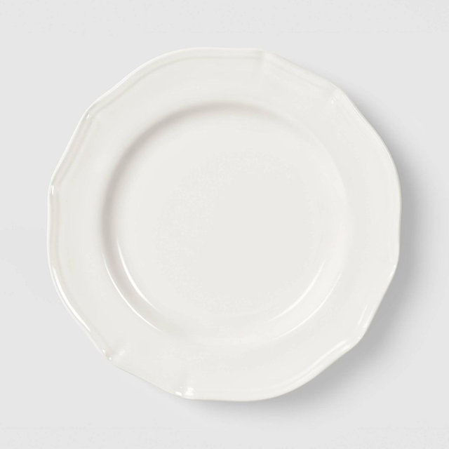 Stoneware Legacy Heirloom Salad Plate Ivory - Threshold™