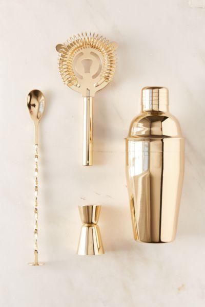 Metallic Bar Cocktail Shaker Set