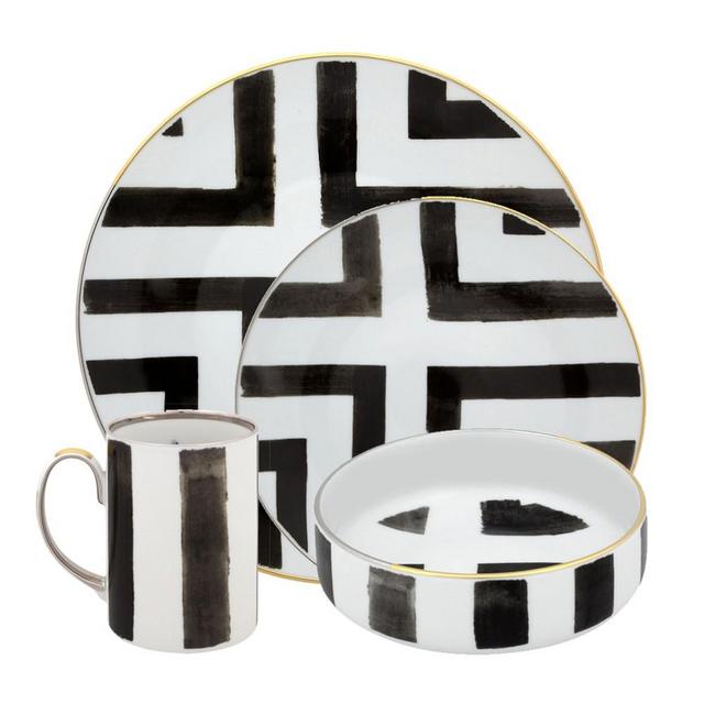 Christian Lacroix Sol y Sombra 4-Piece Dinnerware Place Setting