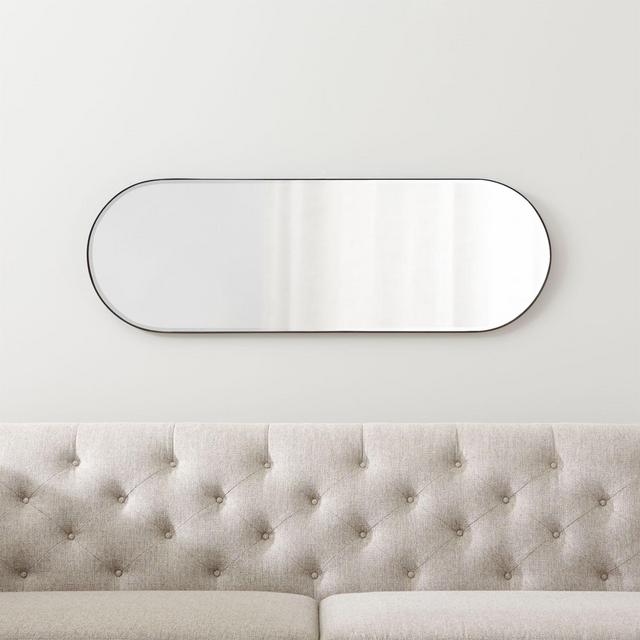 Edge Gunmetal Capsule Mirror