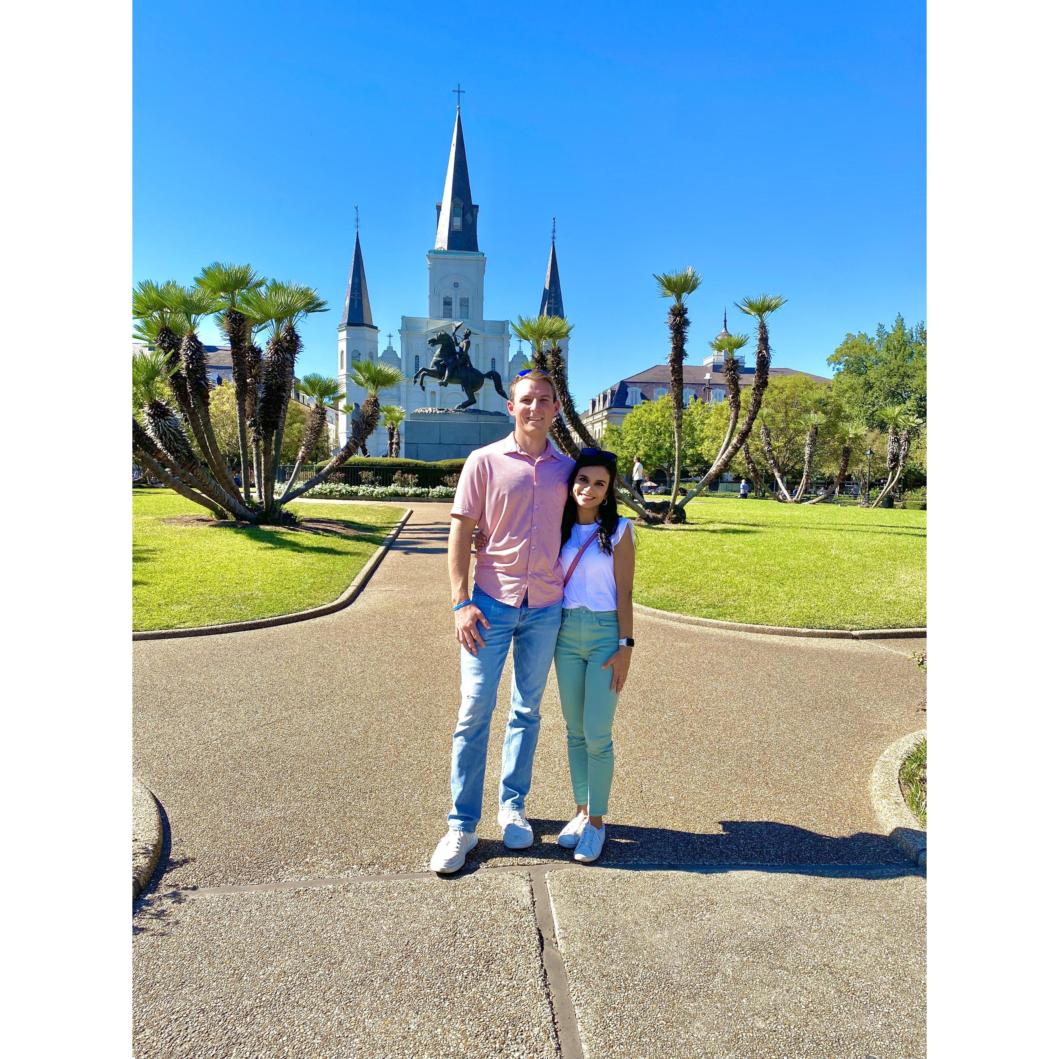 The day we went to New Orleans for a protest fighting for women's rights in Iran!