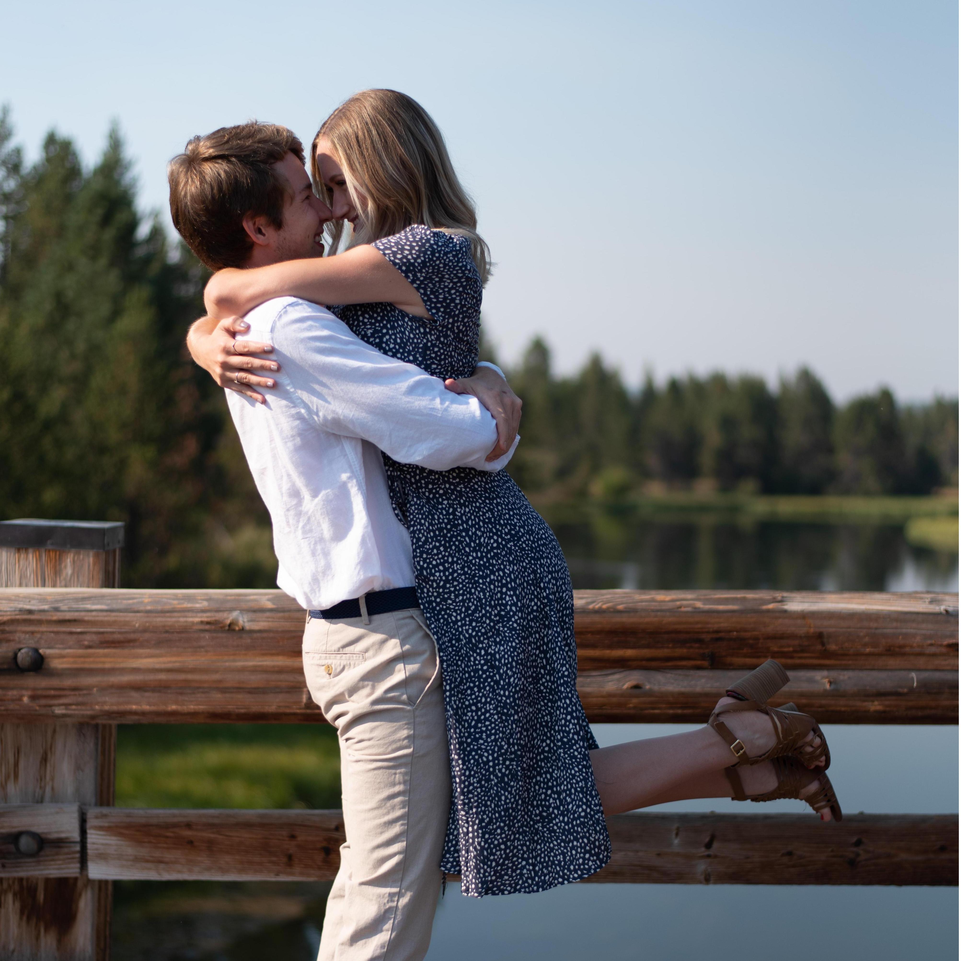Arek and Lauren while on vacation with Lauren's family in Sunriver, OR in September 2020!