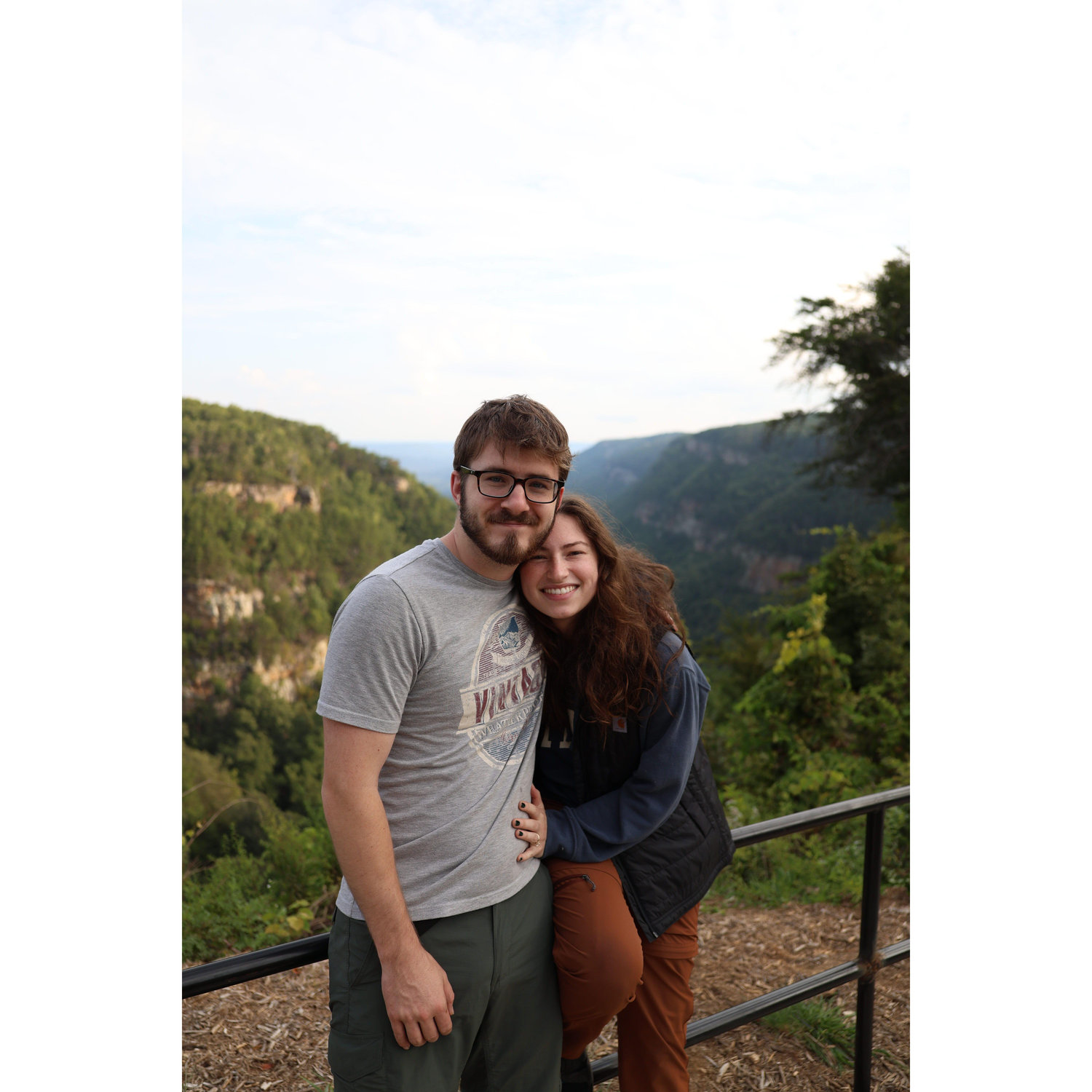 First married double-date camping trip at Cloudland Canyon :D