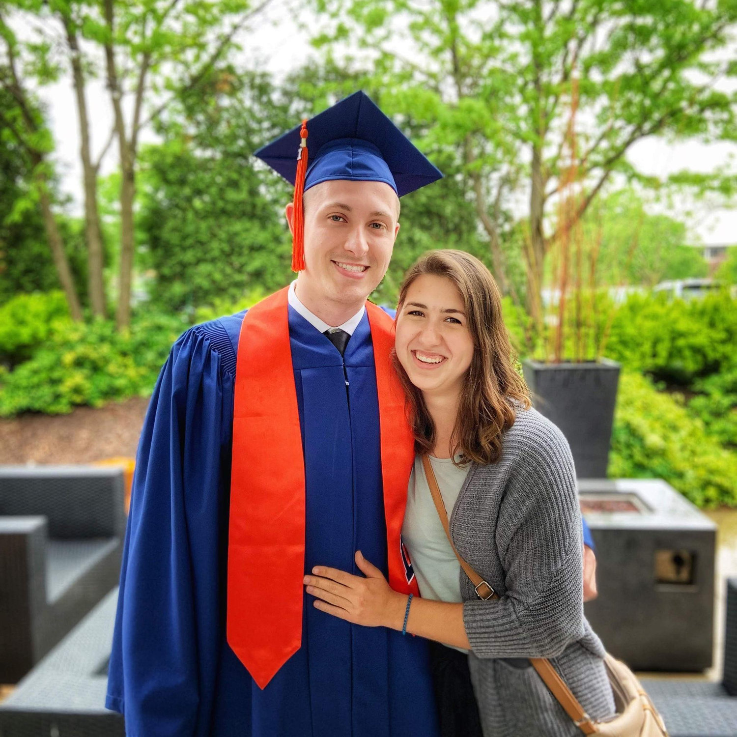 Austin graduating from UIUC, 2019