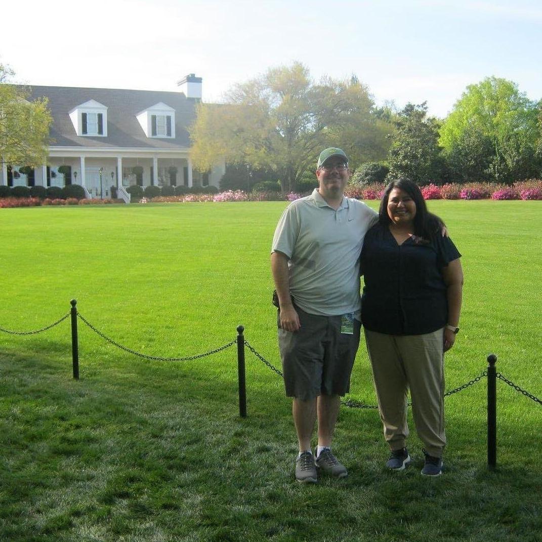 At the Masters Golf Tournament