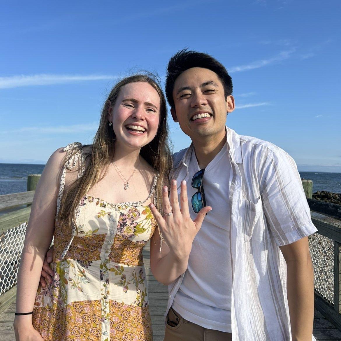 Showing off the new bling at Walnut Beach, CT - July 2025