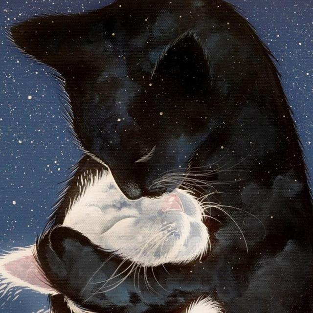 Painting print ᚗ Felinoo ᚗ by Raphaël...