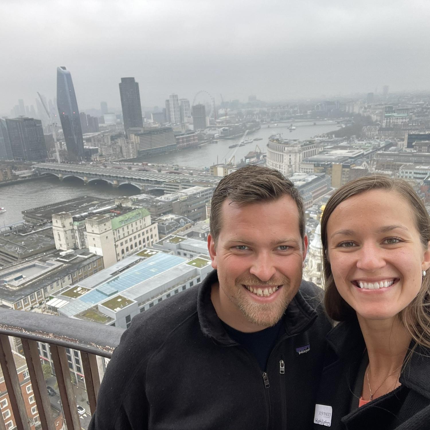 Top of Saint Pauls Cathedral, London, UK