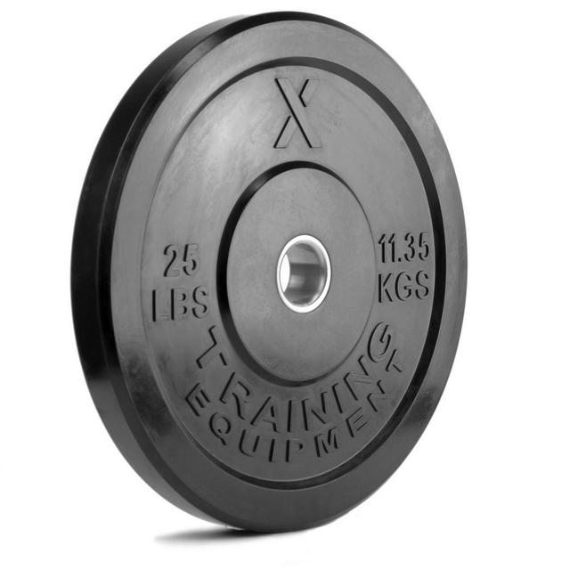 25LB Premium Black Bumper Plate Pair