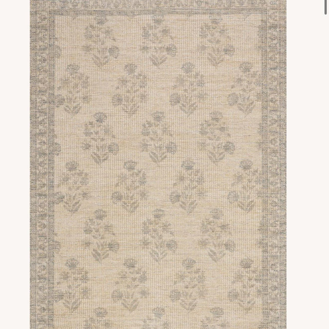 Sylv Textured Floral and Paisley Rug | Ivory